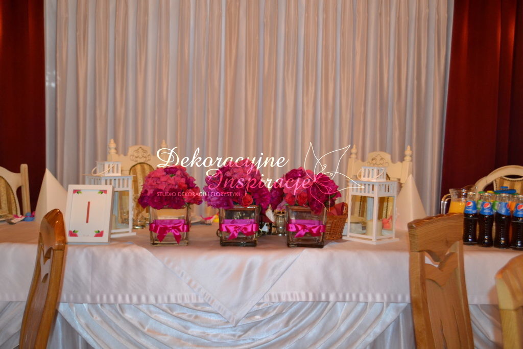dekoracje sali weselnej